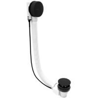 Pop Up Bath Waste (L) 1000mm, Plug 72mm, noir mat