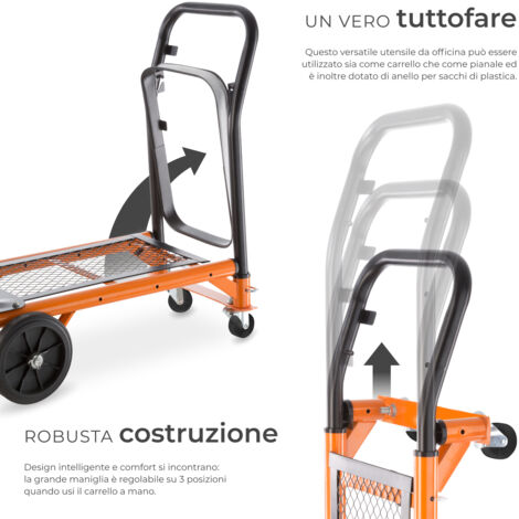 carrello portapacchi universale in acciaio - carrello portautensili, carrello portatutto, carrello pacchi