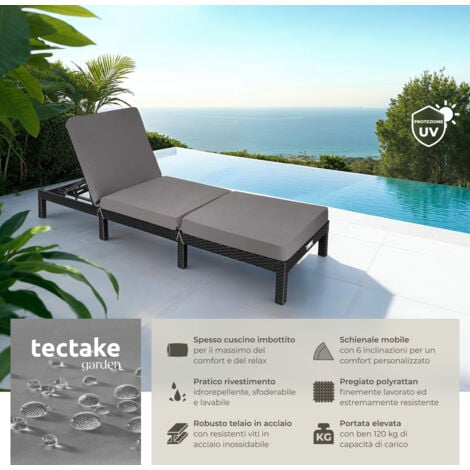 lettino pieghevole lettini prendisole da giardino in rattan