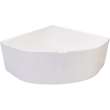 Calmwaters® Wannenträger 120 x 120 cm Modern Small 2, Passend für Eck-Badewanne 120x120 cm, Styroporträger, Schall- und wärmedämmend, Direkt verfliesbar, Badewannenträger in Weiß, 03AX2349 (1/2)