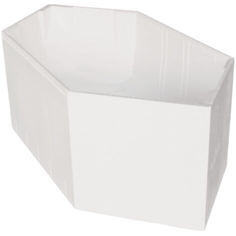 Calmwaters® Wannenträger 190 x 90 cm Exclusive, Passend für Sechseck-Badewanne 190x90 cm, Styroporträger, Schall- und wärmedämmend, Direkt verfliesbar, Badewannenträger in Weiß, 03AX3364 (1/5)