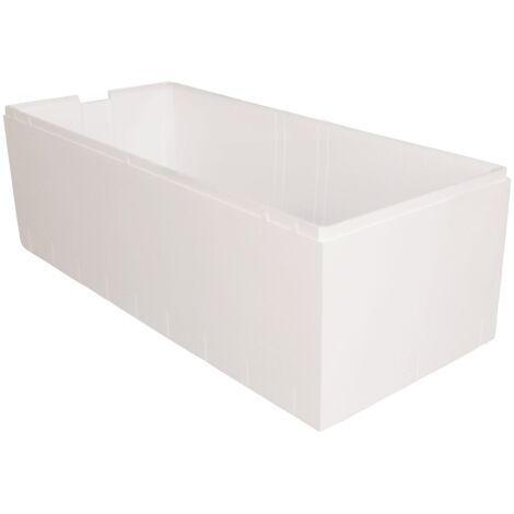 Calmwaters® Wannenträger 180 x 80 cm Modern Small 2, Passend für Rechteck-Badewanne 180x80 cm, Styroporträger, Schall- und wärmedämmend, Direkt verfliesbar, Badewannenträger in Weiß, 03AX3356 (1/5)