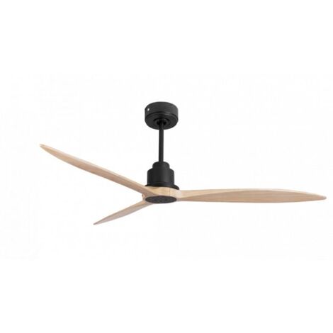 Tenerife - Super destratificateur et ventilateur DC 166 cm Gris basalte pales bois clair sans Lumière 30 à 60 m² (1/5)
