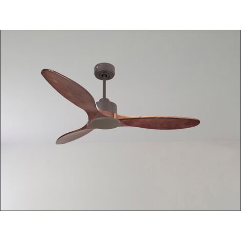 Tenerife Ring - Super destratificateur et ventilateur DC 166 cm Gris basalte pales bois blanc sans Lumière 30 à 60 m² (1/5)