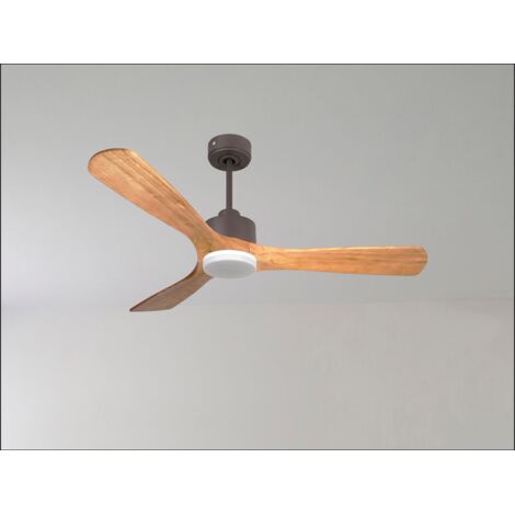 Ouray de Klassfan - Ventilateur de plafond et destratificateur moteur DC Laiton pales bois clair 30 à 50 m² OurayDC5P7Sw152 (1/5)