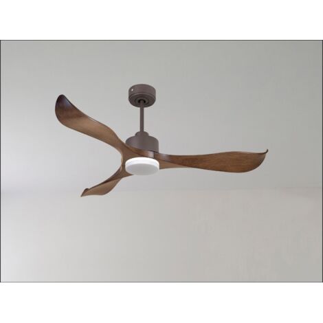 Ouray de Klassfan - Ventilateur de plafond et destratificateur moteur DC Laiton pales bois noir 45 à 55 m² OurayDC5P7Bk178 (1/5)