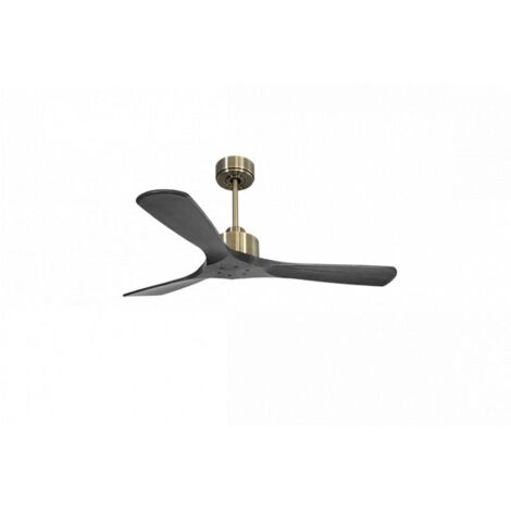 Modulo Slim de Klassfan - Ventilateur de plafond et destratificateur moteur DC laiton et pales bois noir 25 à 40 m² (1/5)