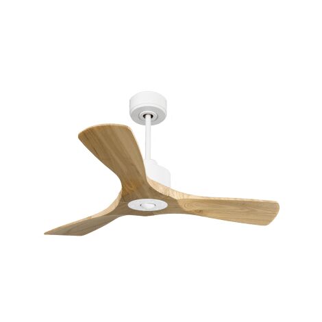 Modulo Slim Ring - Super destratificateur et ventilateur DC 106 cm blanc pales bois clair idéal 10 à 20 m² (1/5)