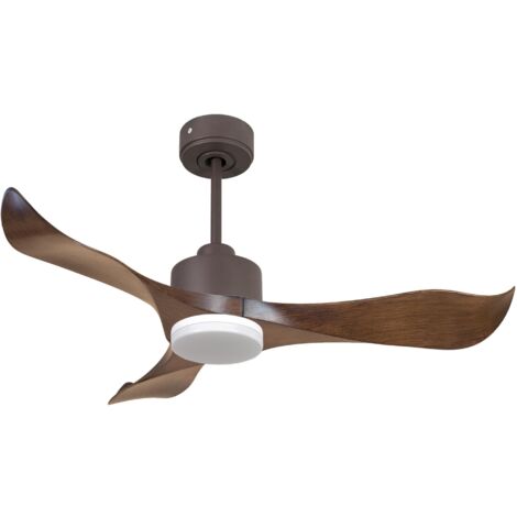 Ouray de Klassfan - Ventilateur de plafond et destratificateur moteur DC Laiton pales bois noir 25 à 40 m² OurayDC5P7Bk132 (1/5)