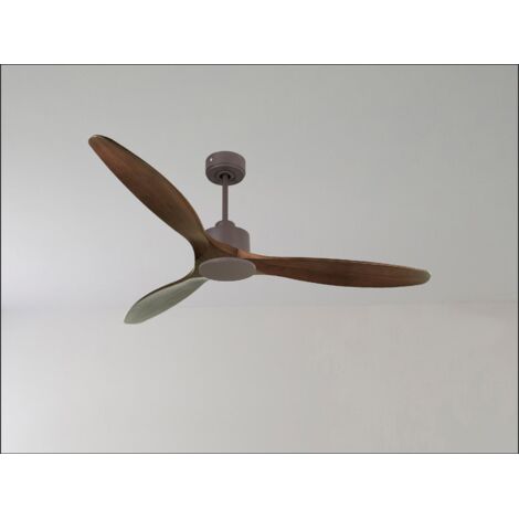 Tenerife Ring - Super destratificateur et ventilateur DC 166 cm Gris basalte pales bois clair sans Lumière 30 à 60 m² (1/5)