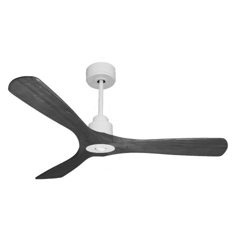 Tenerife Ring - Super destratificateur et ventilateur DC 132 cm Blanc pales bois noir sans Lumière 25 à 35 m² (1/5)