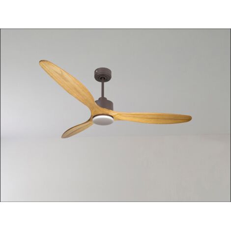 Ouray de Klassfan - Ventilateur de plafond et destratificateur moteur DC Chrome pales bois clair 10 à 20 m² OurayDC3P7Sw106 (1/5)