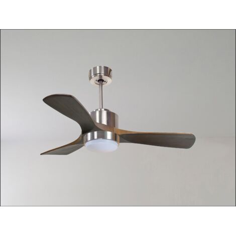 Tenerife Ring - Super destratificateur et ventilateur DC 166 cm Laiton pales bois blanc sans Lumière 30 à 60 m² (1/5)