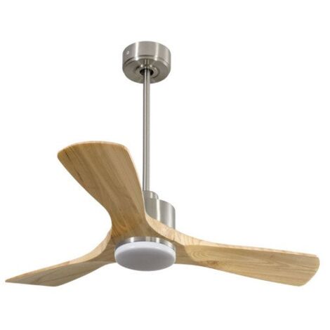 Modulo de KlassFan Super déstratificateur d'air chrome Led pales bois clair,thermostat,10 à 15 m² KLDC3SlimP642SWL1ChSlim (1/5)