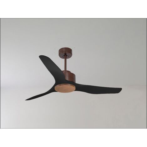 Twist, Ventilateur déstratificateur d'air, pales bois noir166 Cm Moteur noir, sans lumière (1/5)