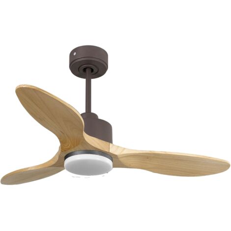 Ouray de Klassfan - Ventilateur de plafond et destratificateur moteur DC basalte pales bois clair 45 à 55 m² OurayDC1P7Sw178 (1/5)
