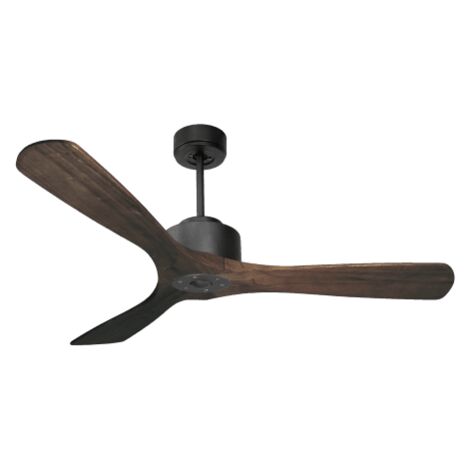 Modulo Regular Ring - Super destratificateur et ventilateur DC 132 cm Gris basalte pales bois sombre sans Lumière 25 à 40 m² (1/5)