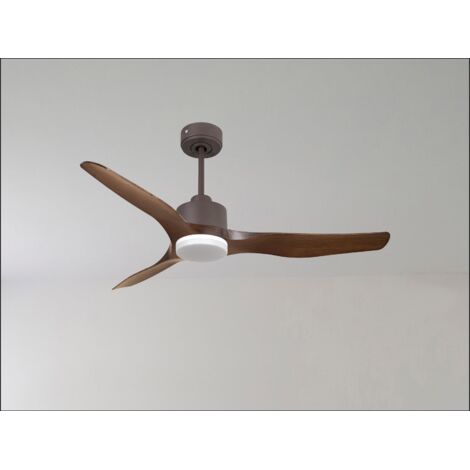 Ouray de Klassfan - Ventilateur de plafond et destratificateur moteur DC Laiton pales bois sombre 45 à 55 m² OurayDC5P7Dw178 (1/5)