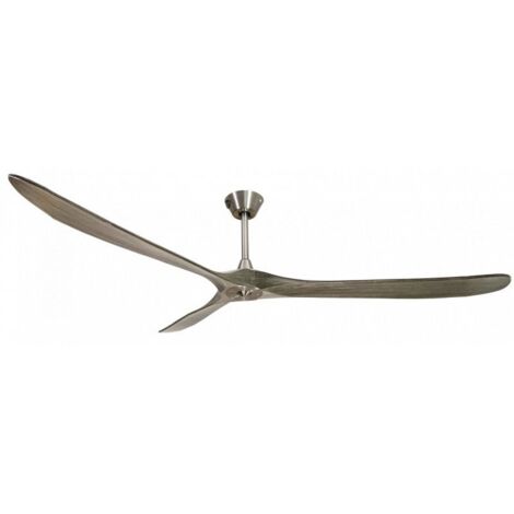 Ouray de Klassfan - Ventilateur de plafond et destratificateur moteur DC Chrome pales bois gris 45 à 55 m² OurayDC3P7Gr178 (1/5)