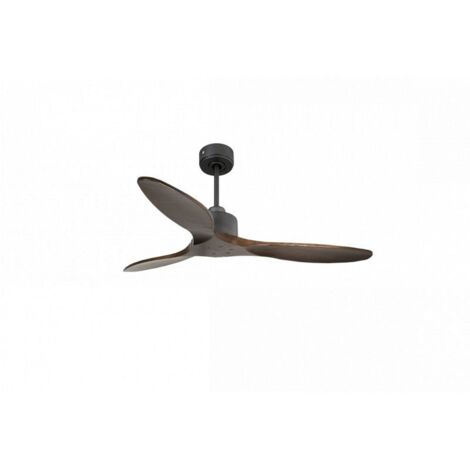 Modulo Slim de Klassfan - Ventilateur de plafond et destratificateur moteur DC basalte et bois sombre 25 à 40 m² (1/5)