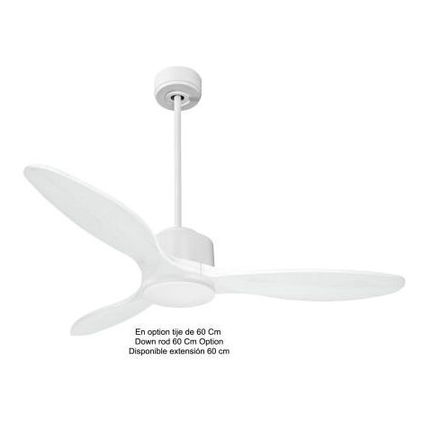 Modulo de KlassFan - Super destratificateur et ventilateur DC 132 cm Blanc bois blanc Lumière dimmable 25 à 40 m² P5 (1/5)