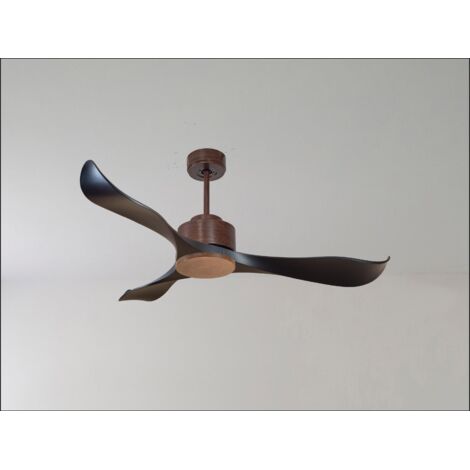 Twist, Ventilateur déstratificateur d'air, pales laquées blanches 166 Cm Moteur noir avec point lumineux LED. (1/5)