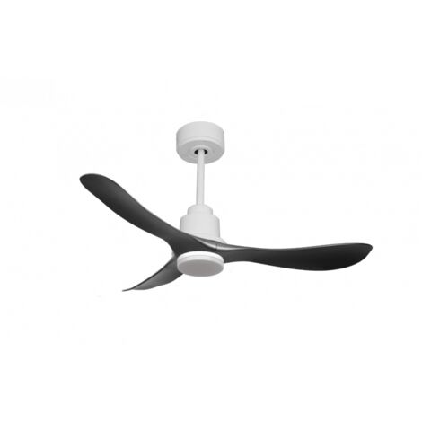 Tenerife de KlassFan-Super destratificateur et ventilateur DC 132 cm Blanc pales graphites Lumière dimmable 25 à 35 m² (1/5)