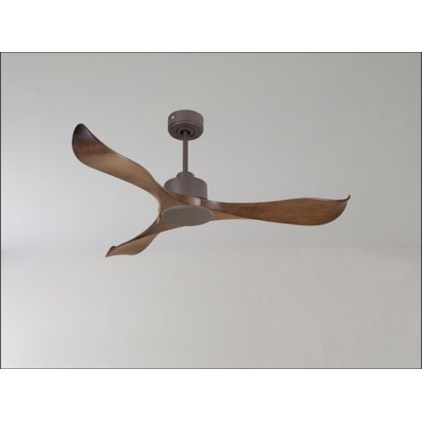Tenerife Ring - Super destratificateur et ventilateur DC 106 cm noir pales bois sombre idéal 10 à 20 m² (1/5)