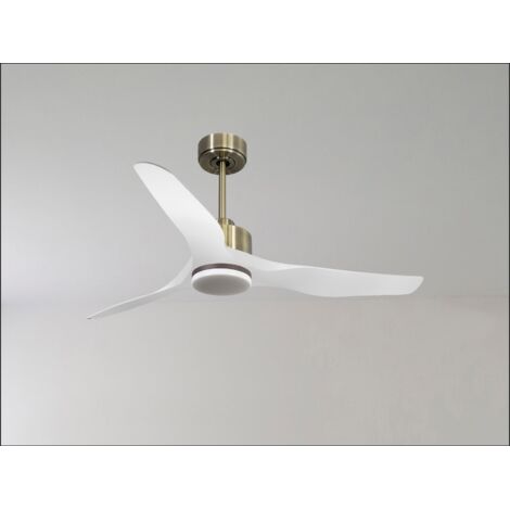 Modulo Low Profile Regular - un ventilateur pour plafond bas , DC 132 cm Noir pales abs marron Lumière Dimmable 20 à 40 m² (1/5)