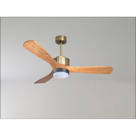 Tenerife Ring - Super destratificateur et ventilateur DC 166 cm Blanc pales bois blanc sans Lumière 30 à 60 m² (1/5)