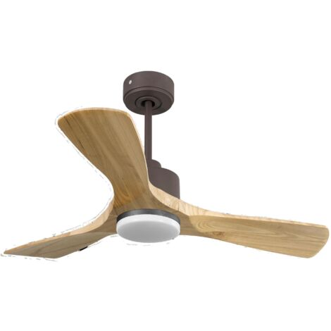 Ouray de Klassfan - Ventilateur de plafond et destratificateur moteur DC basalte pales bois blanc 10 à 20 m² OurayDC1P7Wi106 (1/5)