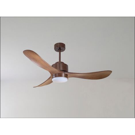 Twist, Ventilateur déstratificateur d'air, pales bois blanc 166 Cm Moteur noir, sans lumière (1/5)