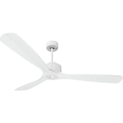Modulo Regular Ring - Super destratificateur et ventilateur DC 166 cm Blanc pales bois blanc sans Lumière 30 à 60 m² (1/5)