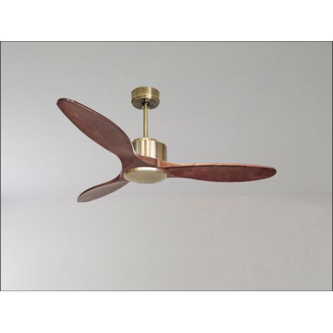 Tenerife Ring - Super destratificateur et ventilateur DC 166 cm Blanc pales bois noir sans Lumière 30 à 60 m² (1/5)