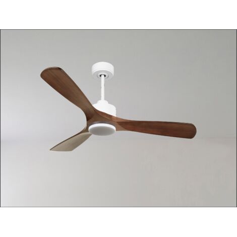 Modulo Regular Ring - Super destratificateur et ventilateur DC 166 cm Laiton pales bois sombre sans Lumière 30 à 60 m² (1/5)