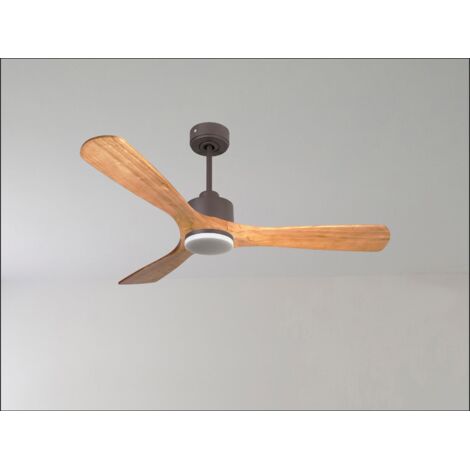 Ouray de Klassfan - Ventilateur de plafond et destratificateur moteur DC Blanc pales bois clair 30 à 50 m² OurayDC4P7Sw152 (1/5)