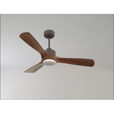 Ouray de Klassfan - Ventilateur de plafond et destratificateur moteur DC Chrome pales bois clair 45 à 55 m² OurayDC3P7Sw178 (1/5)