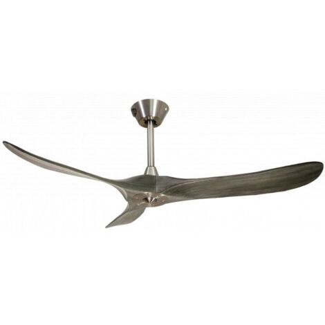 Ouray de Klassfan - Ventilateur de plafond et destratificateur moteur DC Chrome pales bois noir 25 à 40 m² OurayDC3P7Gr132 (1/5)