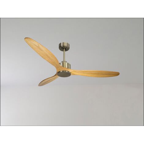 Modulo Low Profile Regular - un ventilateur pour plafond bas , DC 132 cm Laiton pales abs noir Lumière Dimmable 20 à 40 m² (1/5)