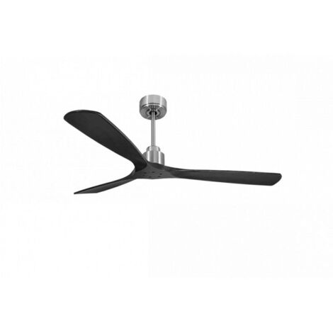 Tenerife de KlassFan - Super destratificateur et ventilateur DC 166 cm Chrome pales bois noir sans Lumière 30 à 60 m² (1/5)