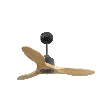 Modulo Slim Ring - Super destratificateur et ventilateur DC 106 cm noir pales bois clair idéal 10 à 20 m² (1/5)