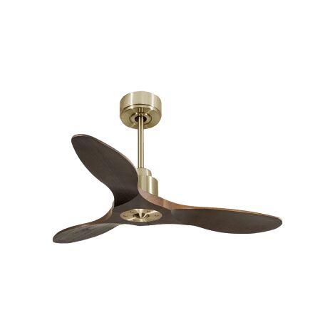 Tenerife Ring - Super destratificateur et ventilateur DC 106 cm laiton pales bois sombre idéal 10 à 20 m² (1/5)