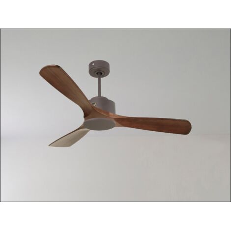 Tenerife Ring - Super destratificateur et ventilateur DC 166 cm Chrome pales bois gris sans Lumière 30 à 60 m² (1/5)