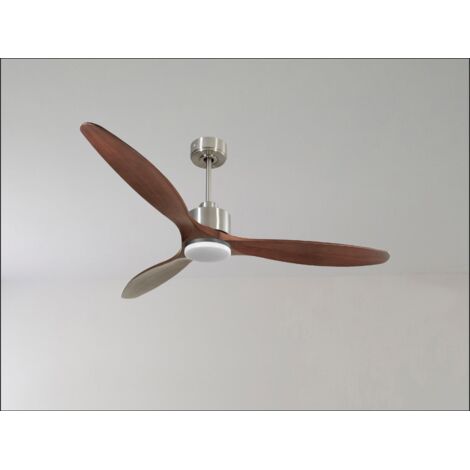 Modulo de KlassFan - Super destratificateur et ventilateur DC 132 cm Chrome bois noir Lumière dimmable 25 à 40 m² (1/5)