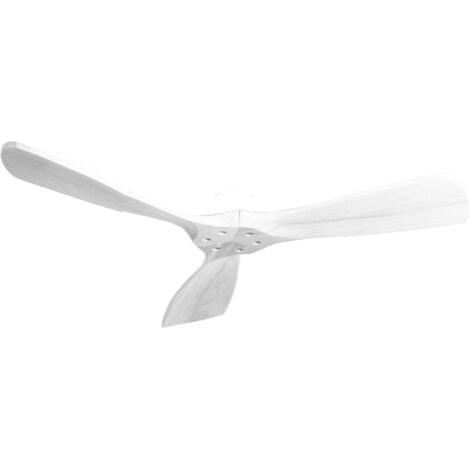 Ventilateur De Plafond Pepeo Potkuri 132 Cm - Argent/Blanc, Sans Lumière, Hiver/été