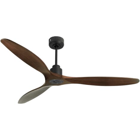 Tenerife Ring - Super destratificateur et ventilateur DC 166 cm Gris basalte pales bois sombre sans Lumière 30 à 60 m² (1/5)