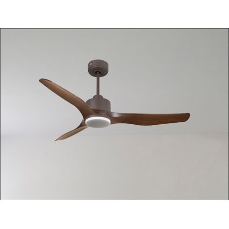 Ouray de Klassfan - Ventilateur de plafond et destratificateur moteur DC Blanc pales bois sombre 30 à 50 m² OurayDC4P7Dw152 (1/5)