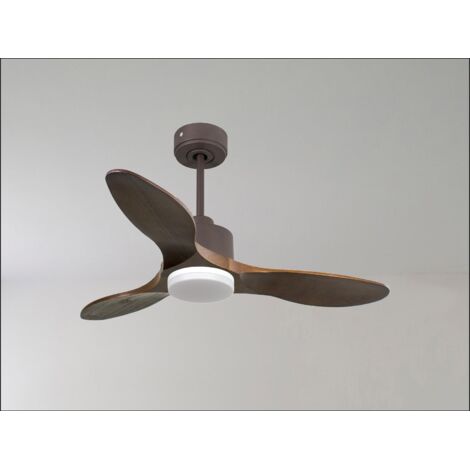 Ouray de Klassfan - Ventilateur de plafond et destratificateur moteur DC Laiton pales bois blanc 25 à 40 m² OurayDC5P7Wi132 (1/5)