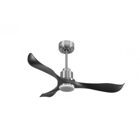 Tenerife de KlassFan-Super destratificateur et ventilateur DC 132 cm Chrome pales graphites Lumière dimmable 25 à 35 m² (1/5)