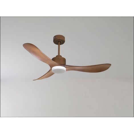 Modulo de KlassFan - Super destratificateur et ventilateur DC 106 cm Marron pales bois blanc Lumière dimmable 15 à 20 m² (1/5)